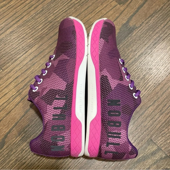 NOBULL PURPLE CAMO TRAINERS Women 6.5 Mens 5 - Picture 5 of 10